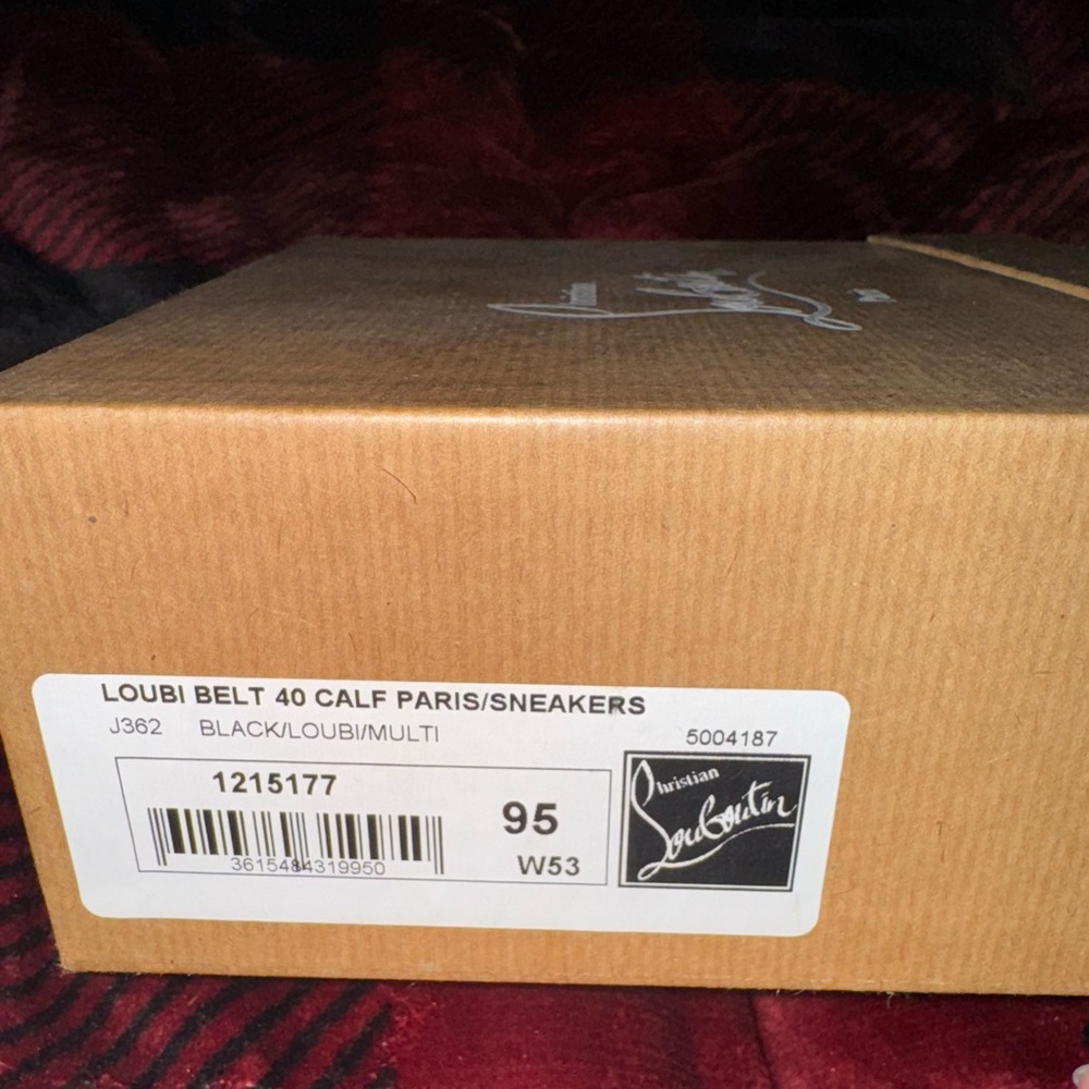 Christian Louboutin Gold Spiked Men’s Belt - Picture 6 of 8